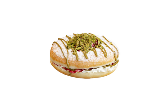 Pistachio Raspberry Brooklyn burger