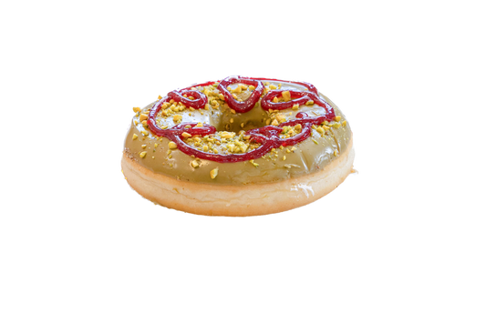 Raspberry Pistachio Doughnut