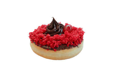 Cherry Ripe filled donut