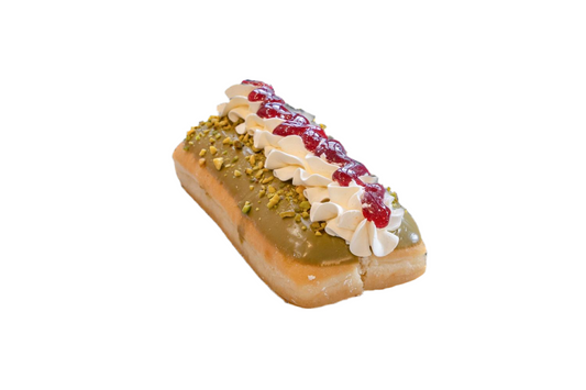 Pistachio Raspberry cream bun